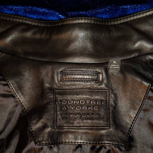 Roundtree & Yorke Lambskin Moto Jacket - Picture 2 of 5